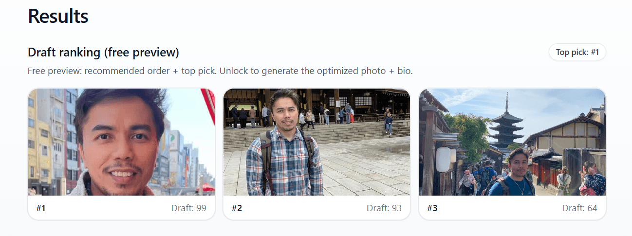 Preview ranking screenshot